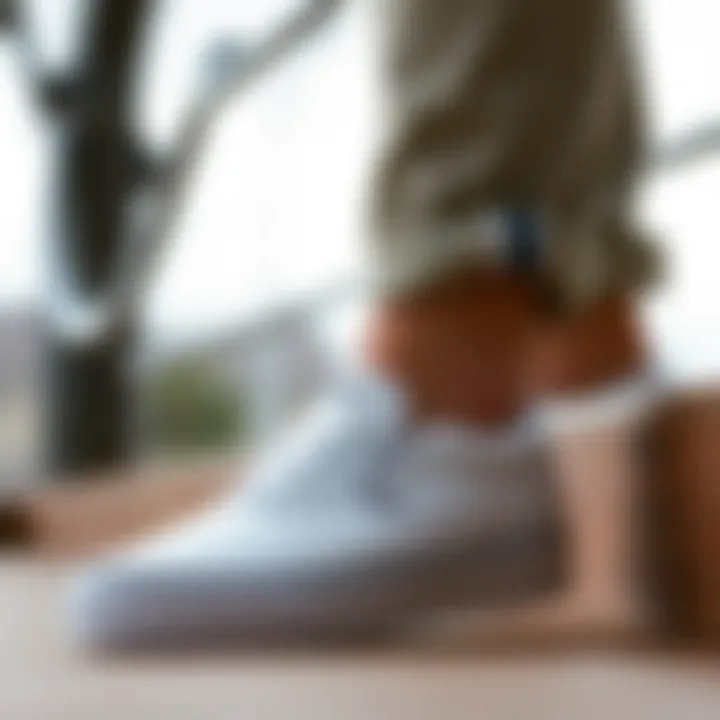 Vans Tumble Slip On paired with casual attire