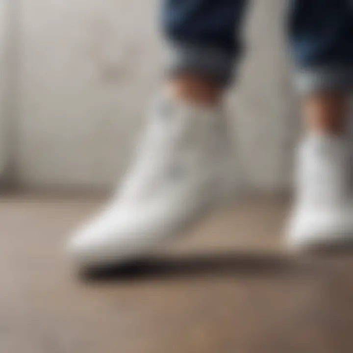 Stylish look of Vans UltraRange White paired with streetwear