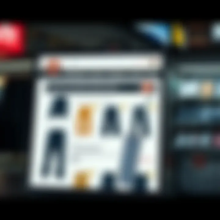 Convenient Shopping: Online Options for Dickies Pants An online shopping interface showcasing Dickies pants