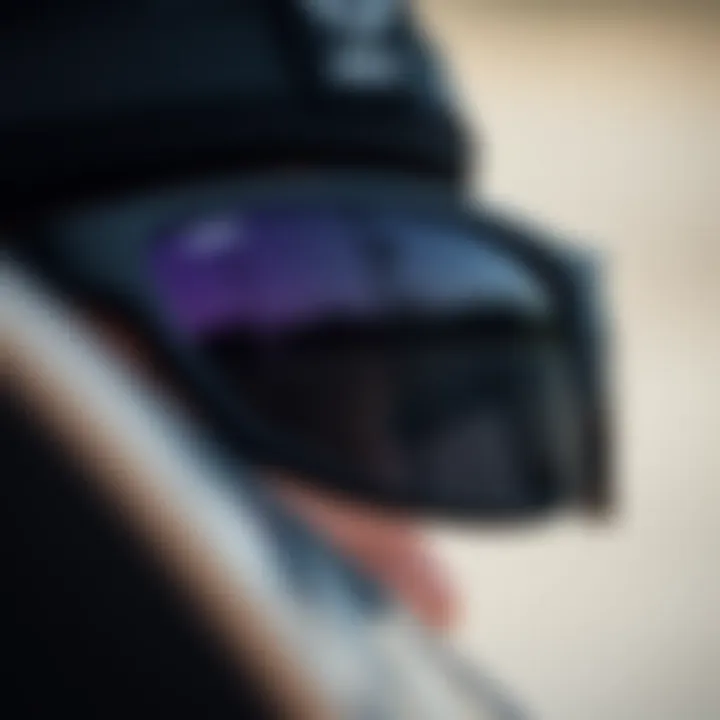 Advanced Lens Technology in Wraparound Sunglasses Close-up of advanced lens technology in wraparound sunglasses