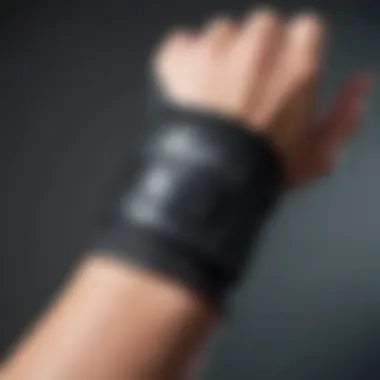 Close-up of a high-performance wrist brace